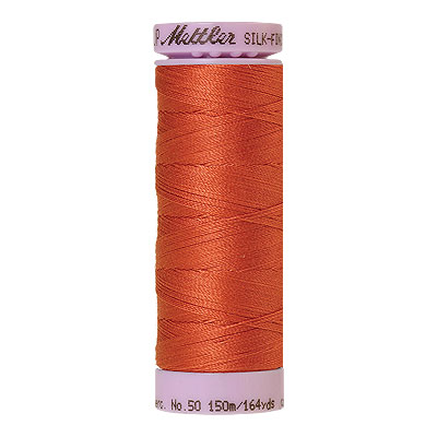 Red - Mettler Silk Finish Cotton Thread - 164 yd - Terra Cotta