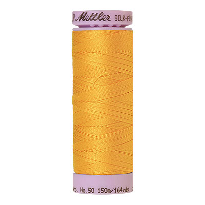 Yellow - Mettler Silk Finish Cotton Thread - 164 yd - Citrine
