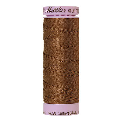 Brown -Mettler Silk Finish Cotton Thread - 164 yd - Lt Chocolate
