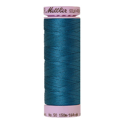 Turquoise - Mettler Silk Finish Cotton Thread - 164 yd - Turq