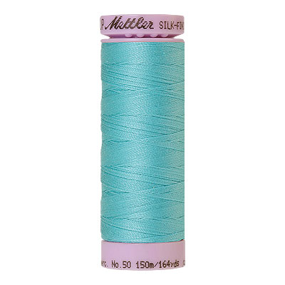 Aqua - Mettler Silk Finish Cotton Thread - 164 yd - Aquamarine