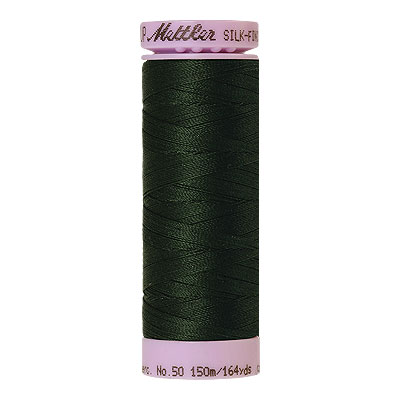 Green - Mettler Silk Finish Cotton Thread - 164 yd - Hunter
