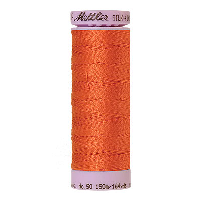Orange - Mettler Silk Finish Cotton Thread - 164 yd - Carrot