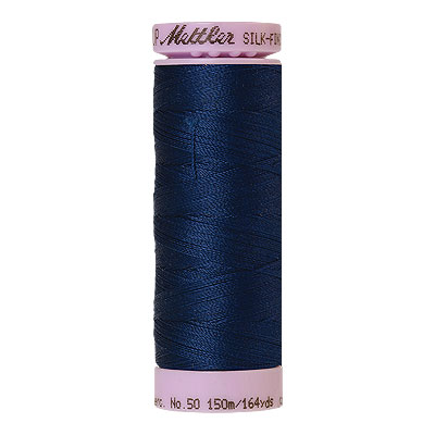 Blue - Mettler Silk Finish Cotton Thread - 164 yd - Lt Indigo
