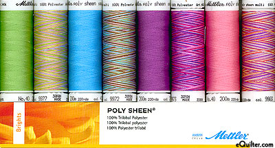 Mettler Poly Sheen Thread Set - Brights