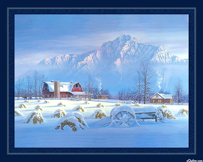 Early Snow - Foothills Farm - 36" x 44" PANEL - DIGITAL