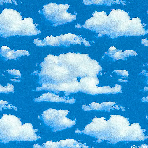 Cloudy Day - Sky Blue - DIGITAL PRINT