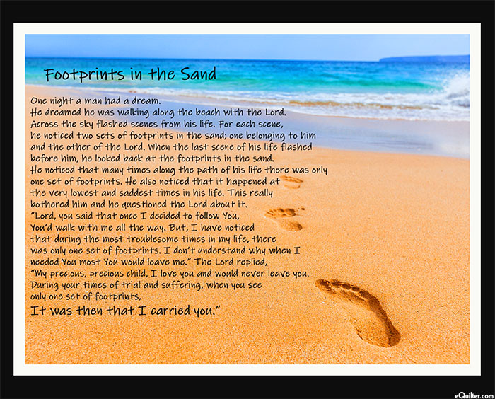 Footprints In The Sand - Honey Gold - 36" x 44" PANEL - DIGITAL
