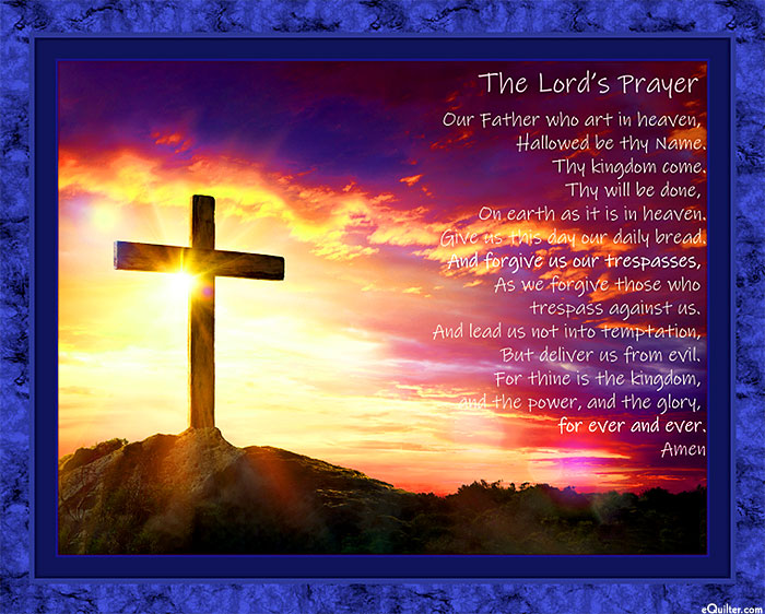 The Lord's Prayer - Lapis Blue - 36" x 44" PANEL - DIGITAL