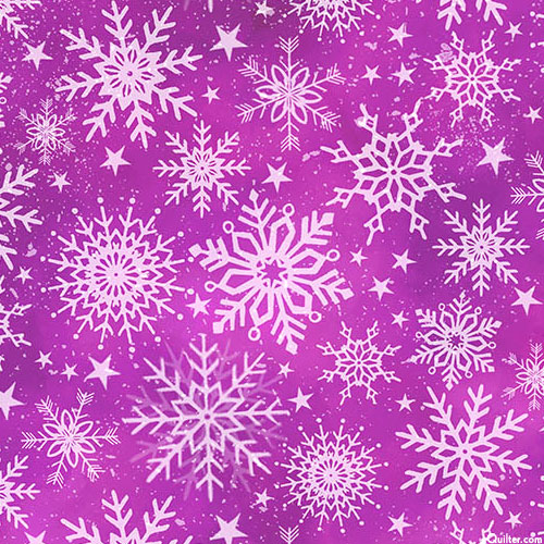 Angels On High - Snowflakes - Royal Purple - DIGITAL