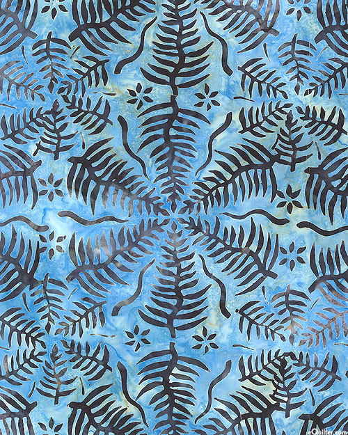 Destination - Forest Ferns Batik - Sky Blue