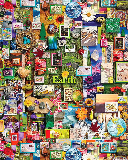 Color Collage 2 - Earth - Multi - DIGITAL