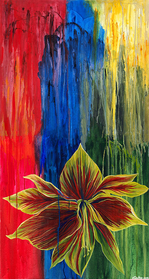 City Flower Exchange - Painted Blossom - Multi - 24" x 44" PANEL