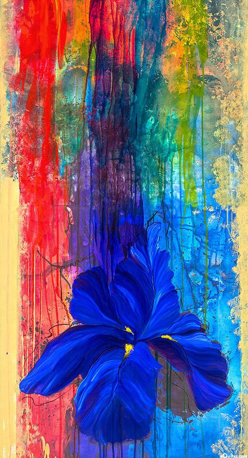 City Flower Exchange - Painted Blossom - 24" x 44" PANEL