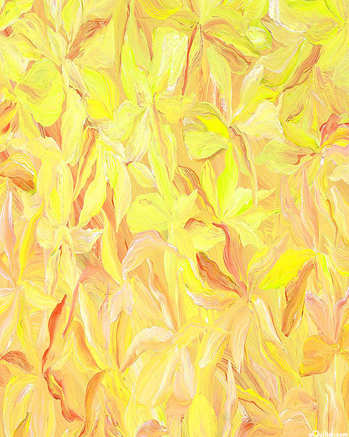 Dandelions And Daisies - Painterly Blossoms - Lemonade Yellow