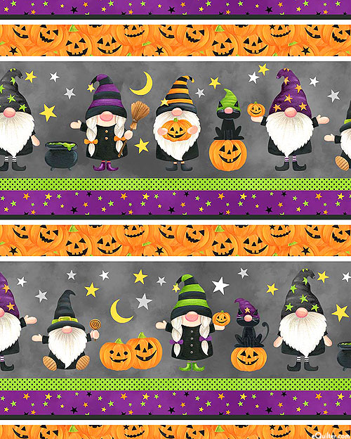 Gnomes Night Out - Halloween Gnomes - Graphite Gray