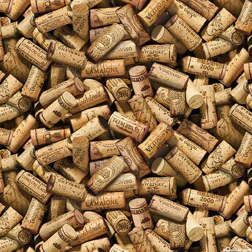 Life Happens Wine Helps - Corks - Toast Brown - Digital