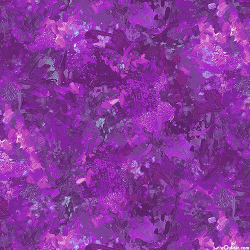 Chroma - Impressionist Brushstrokes - Cosmos Purple
