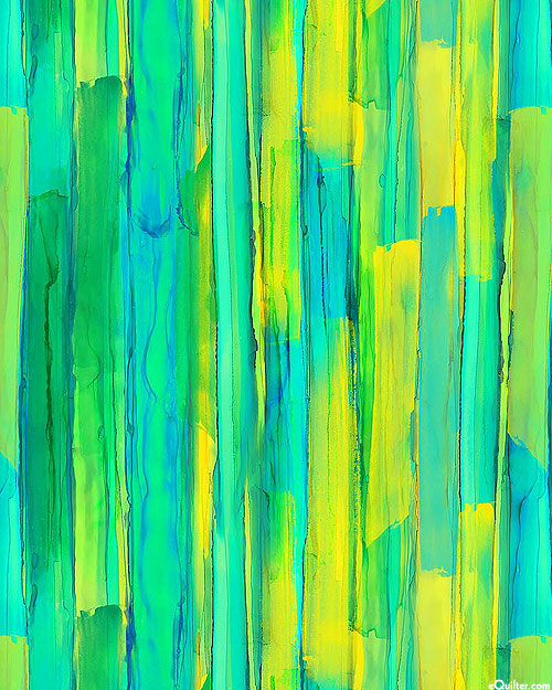 Inspired - Watercolor Stripes - Kelly Green - DIGITAL