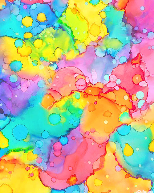 Inspired - Watercolor Splashes - Multi - DIGITAL