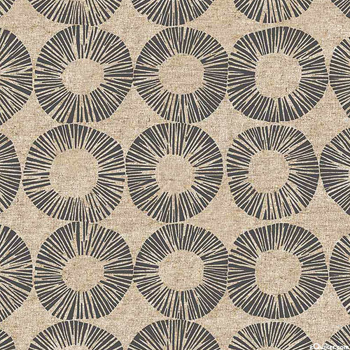 Terra - Pressed Poppies - Unbleached Natural - COTTON/LINEN