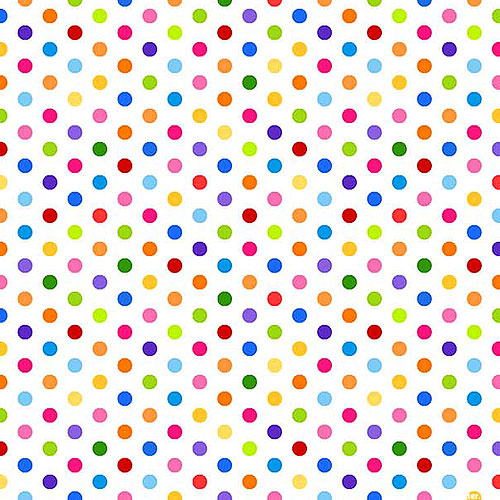 Color Play - Polka Dots - Snow White