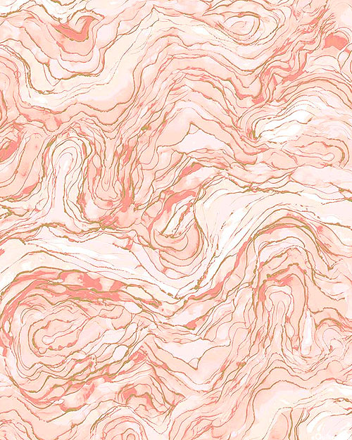 Midas Touch - Caverns - Salmon Pink/Gold - DIGITAL