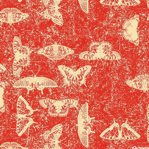 Sanctuary - Flutter Etchings - Ruby Red