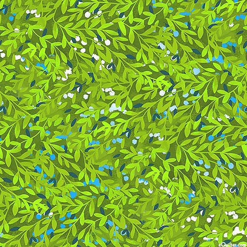 Quilt Retreat - Verdant Tangle - Leaf Green - DIGITAL