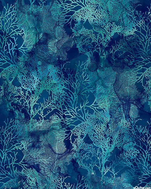 Sea Breeze - Coral Reefs - Nautical Blue - DIGITAL
