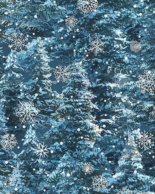 Silent Night - Forest Frost - Delft Blue