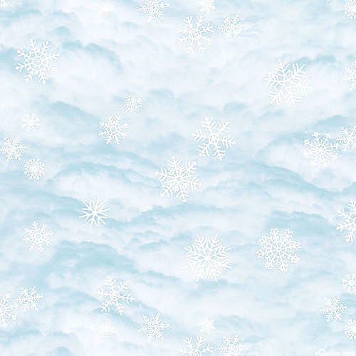 Silent Night - Winter Clouds - Powder Blue