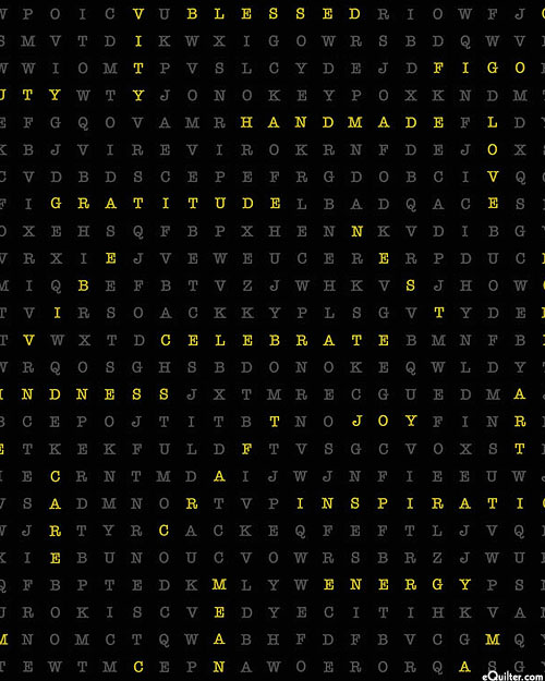 Party Time - Word Search - Jet Black/Gold