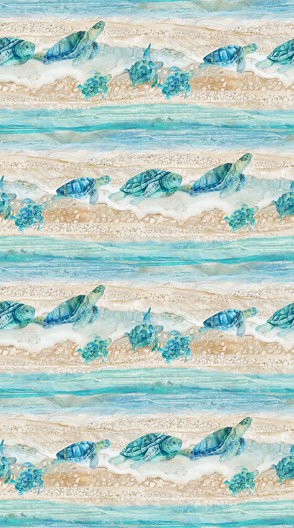 Turtle Bay - A Family Swim - Cream - DIGITAL