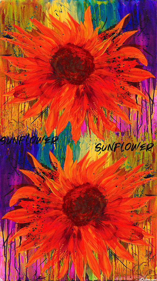 Wildflower - Sunflower - Multi - 24" x 44" PANEL