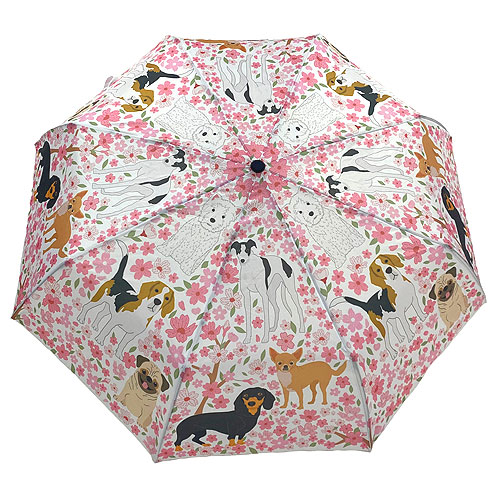 Cherry Blossom Puppy Dog - Umbrella