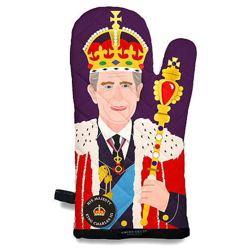 His Majesty King Charles III - Oven Mitt