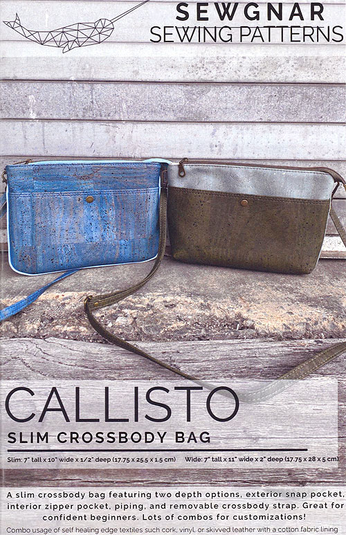 Callisto Slim Crossbody Bag - Pattern by Sewgnar Sewing
