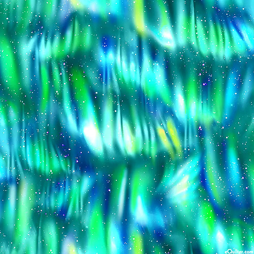 Galaxy - Aurora Borealis - Teal - DIGITAL