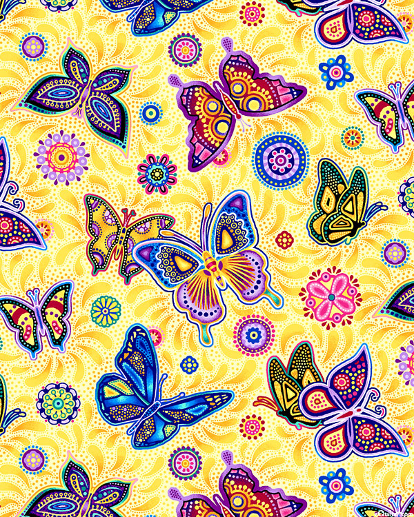 Pannotia - Breezy Butterflies - Daffodil Yellow