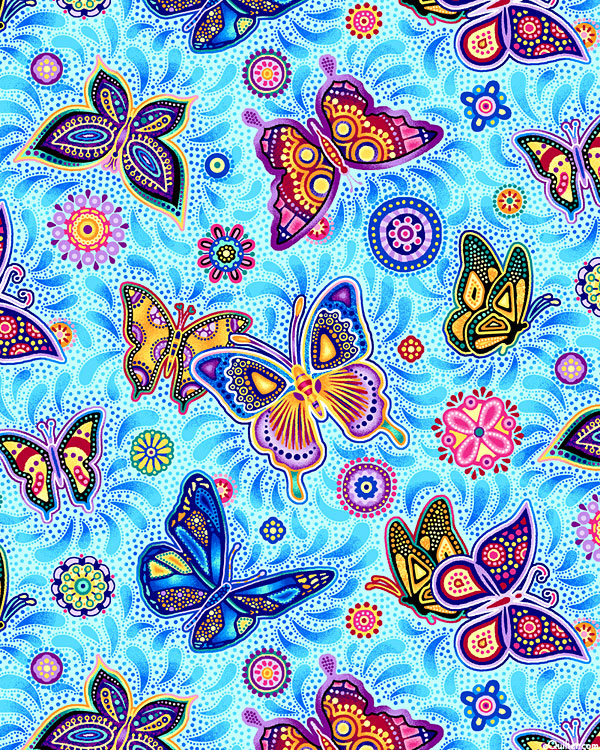 Pannotia - Breezy Butterflies - Azure Blue