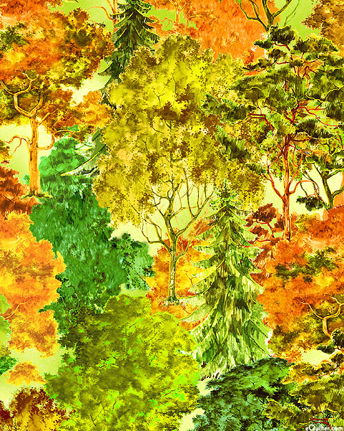 Fall Classic - Autumn Forest - Willow Green - DIGITAL