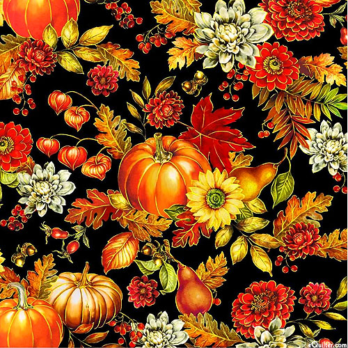 Golden Harvest - Autumn Bounty - Black - DIGITAL
