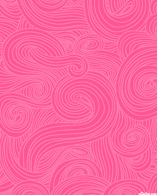 Just Color - Subtle Spirals - Candy Pink