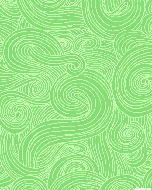 Just Color - Subtle Spirals - Sprout Green