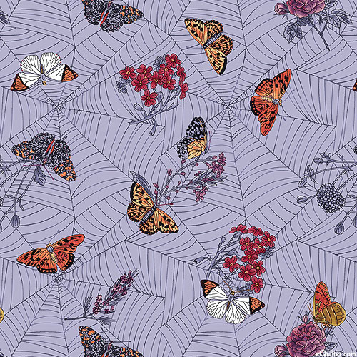 Bones Collection - Butterflies in Webs - Dusty Heather