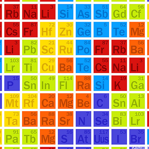 Geek Chick - Periodic Table Tiles - Multi