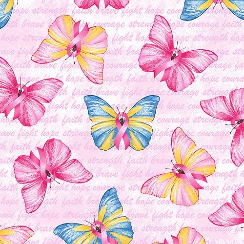 A Pink Celebration - Brave Butterflies - Pale Pink