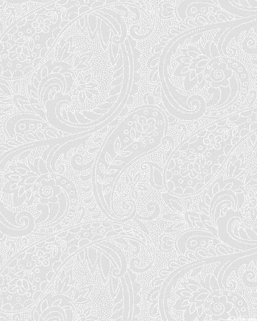Touch of White IV - Paisley Swirls - White - 108" QUILT BACKING