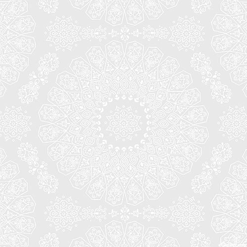 Touch of White IV - Floral Medallions - White - 108" QUILT BACKI